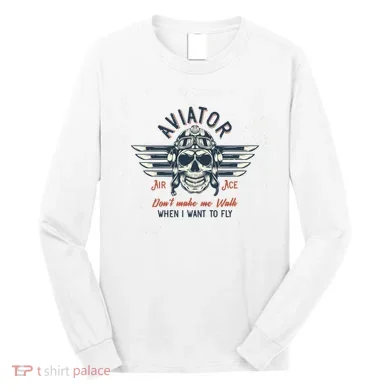 Pilot Skull Long Sleeve Shirt