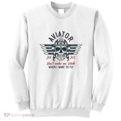 Pilot Skull Sweatshirt