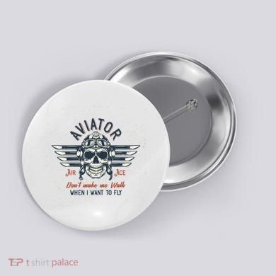 Pilot Skull Button