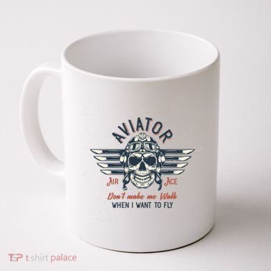 Pilot Skull Coffee Mug