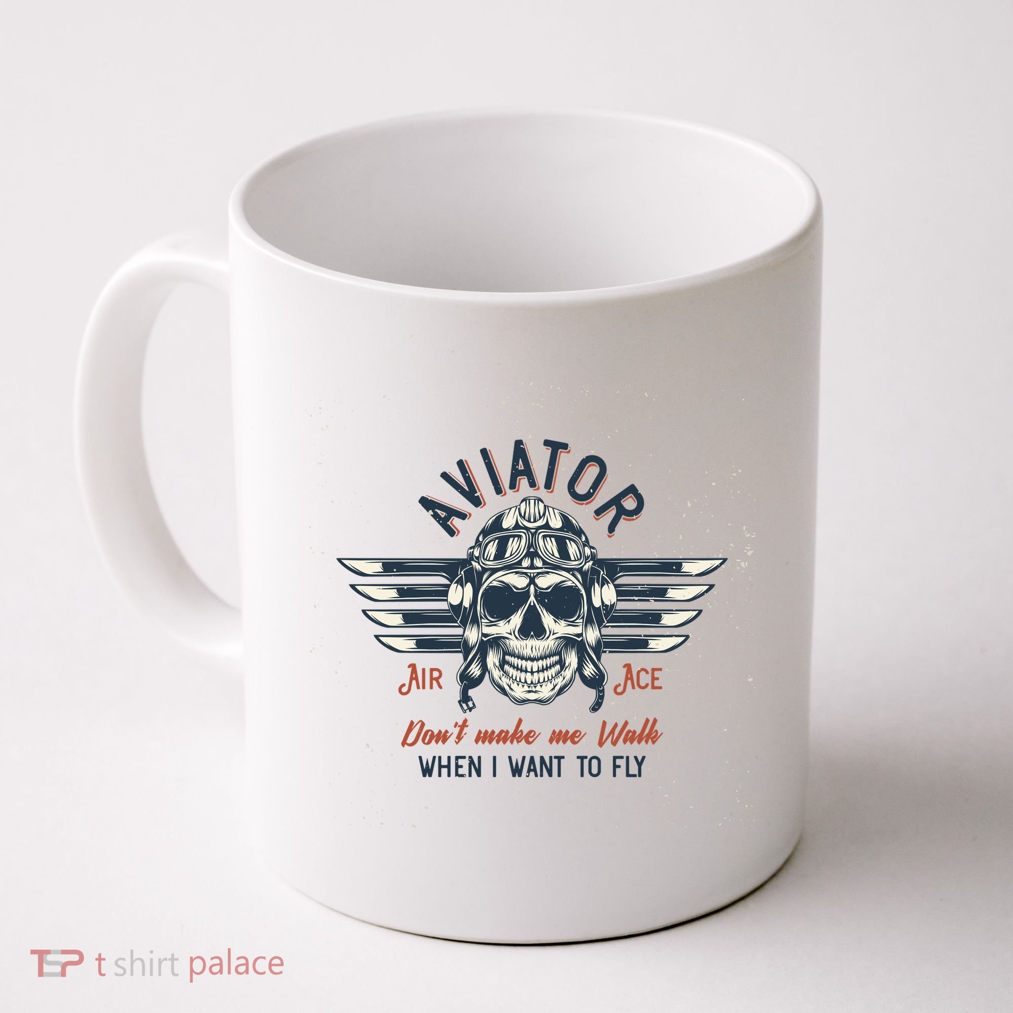 Pilot Skull Coffee Mug