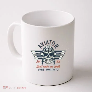 Pilot Skull Coffee Mug