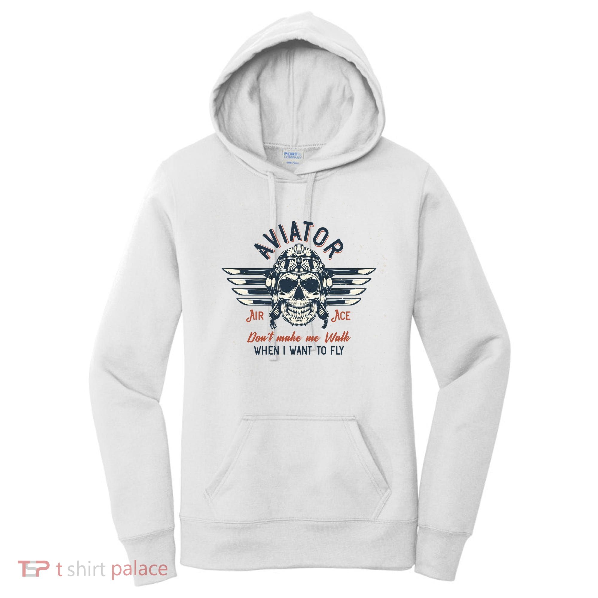 Pilot Skull Women's Hoodie