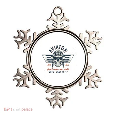 Pilot Skull Ornament