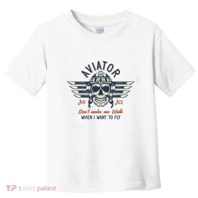Pilot Skull Toddler T-Shirt