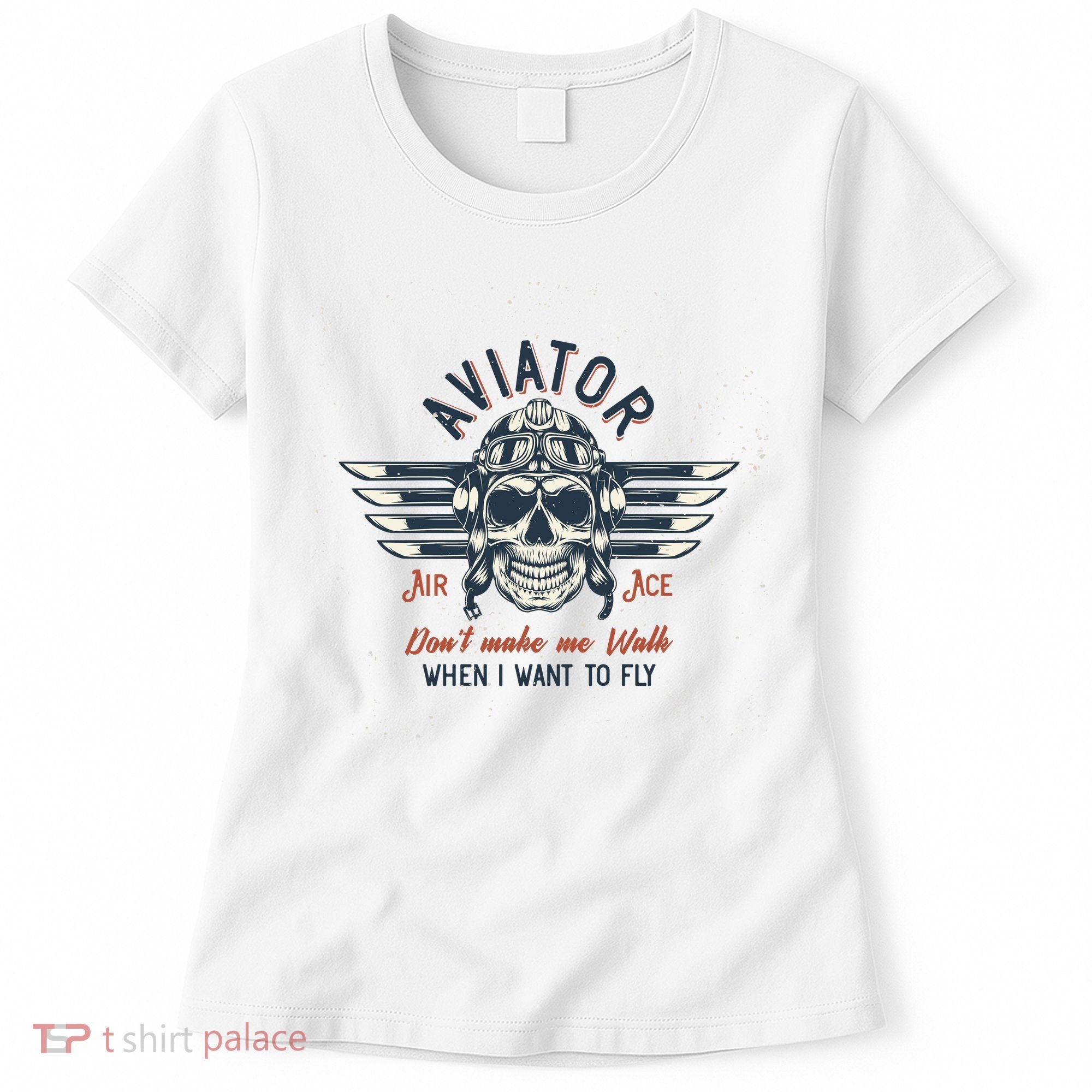 Pilot Skull Women's T-Shirt