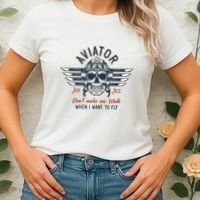 Pilot Skull Women's T-Shirt thumb 2