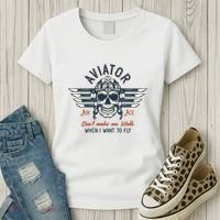 Pilot Skull Women's T-Shirt thumb 3