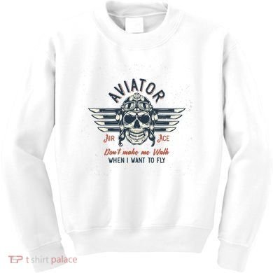 Pilot Skull Kids Sweatshirt