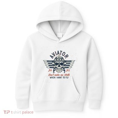 Pilot Skull Kids Hoodie