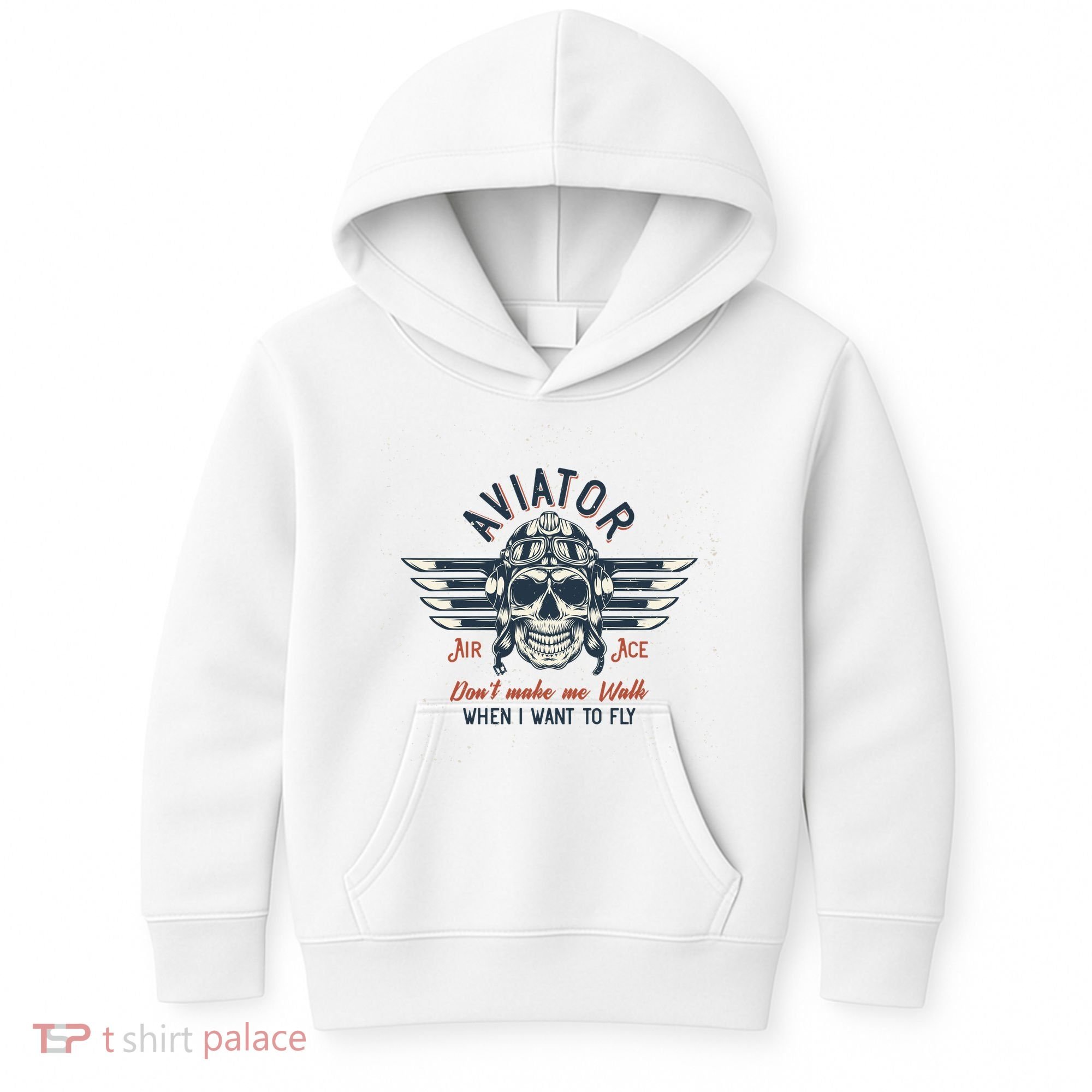 Pilot Skull Kids Hoodie