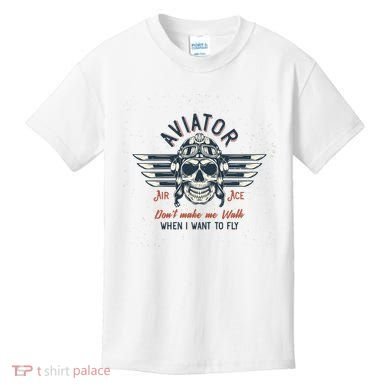Pilot Skull Kids T-Shirt