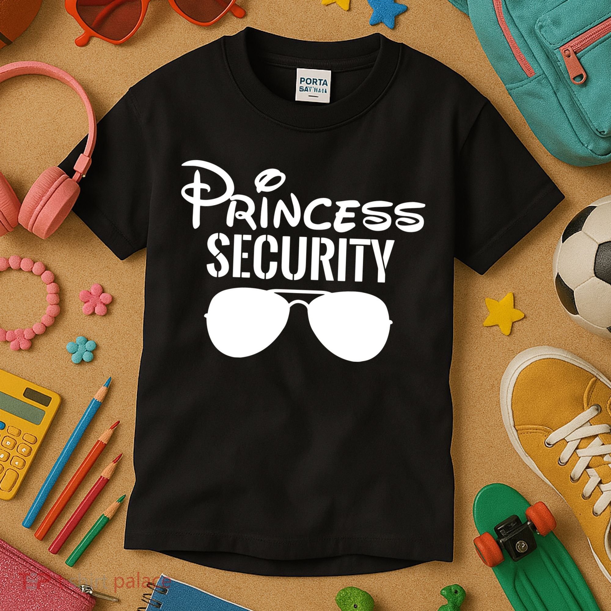 Princess Security Perfect Gifts For Dad Or Boyfriend Kids T-Shirt