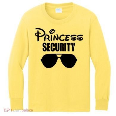 Princess Security Kids Long Sleeve Shirt