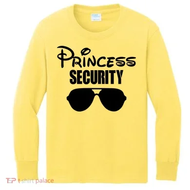 Princess Security Kids Long Sleeve Shirt
