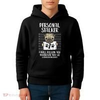 Personal Stalker Pug Funny Animal Pet Dog Lover Owner Kids Hoodie thumb 4