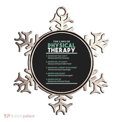 Pt School Physical Therapist The Laws Of Physical Therapy Gift Ornament