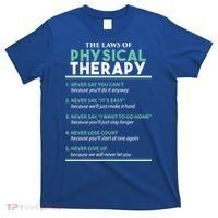 Pt School Physical Therapist The Laws Of Physical Therapy Gift T-Shirt thumb 0