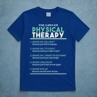 Pt School Physical Therapist The Laws Of Physical Therapy Gift T-Shirt thumb 5