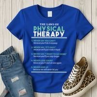 Pt School Physical Therapist The Laws Of Physical Therapy Gift Women's T-Shirt thumb 3
