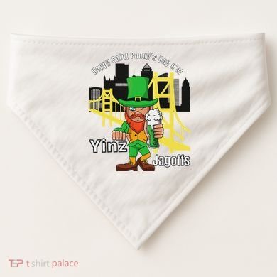 Pittsburgh St. PatrickS Day USA-Made Doggie Bandana