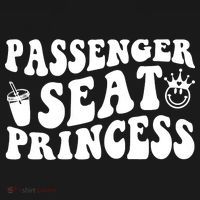 Princess Seat Passenger, Cute Girlfriend Princess Passenger Mousepad thumb 1