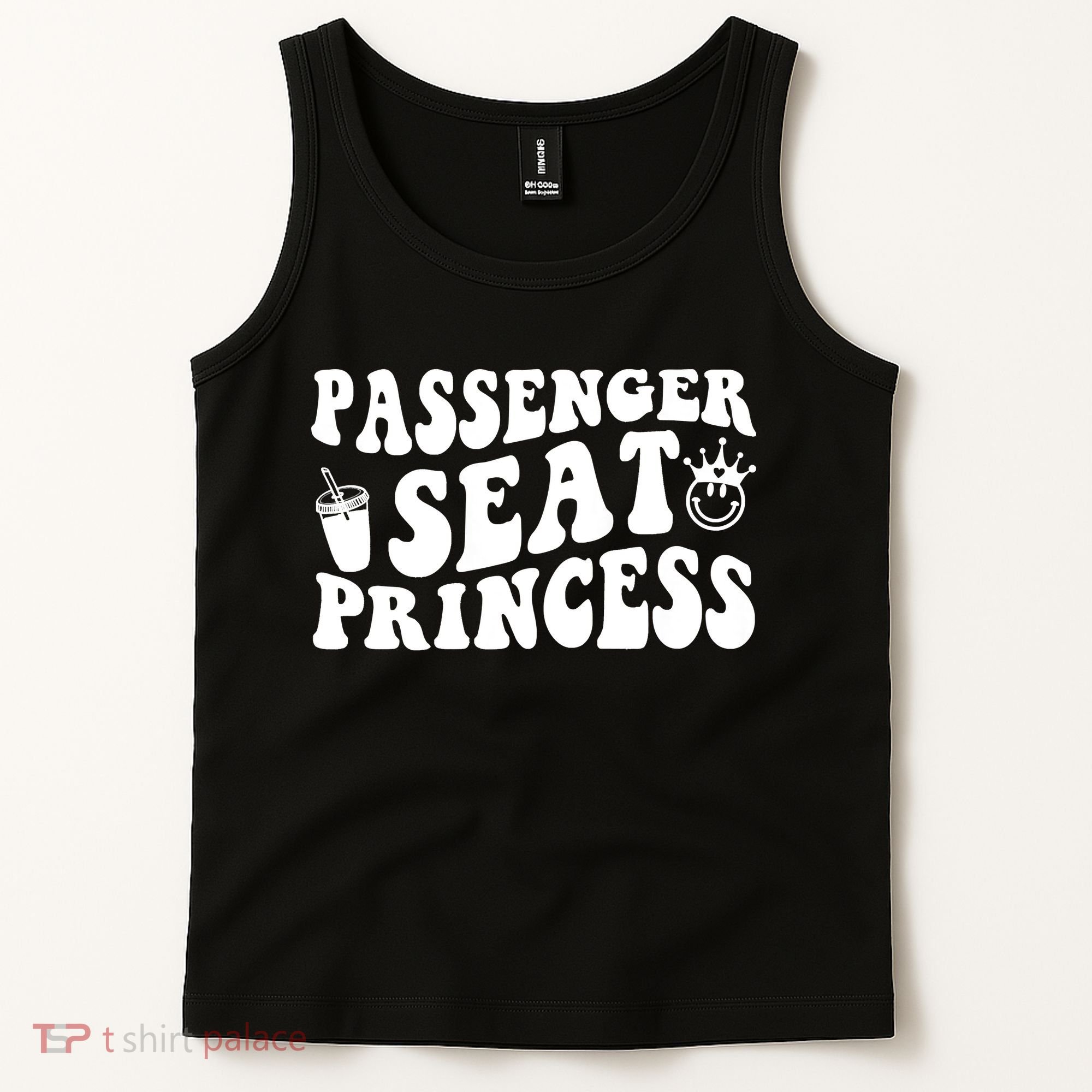 Princess Seat Passenger, Cute Girlfriend Princess Passenger Tank Top