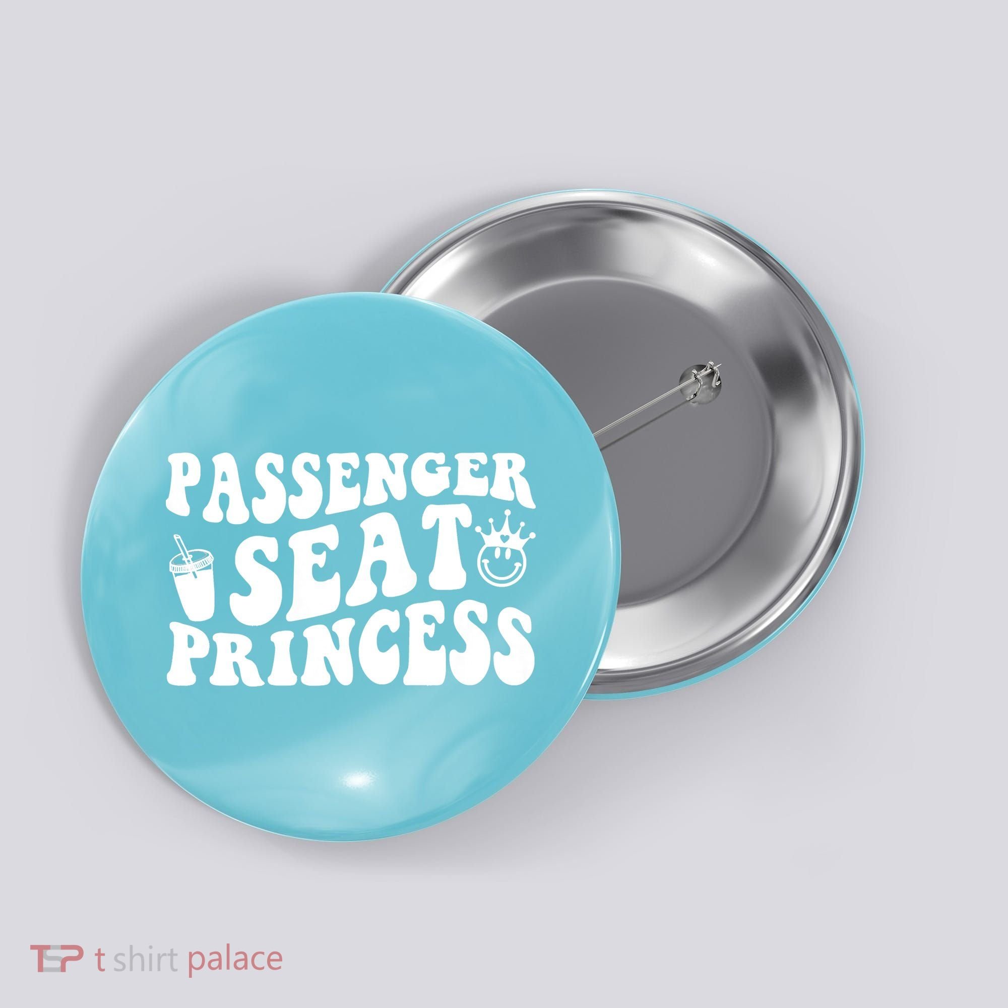 Princess Seat Passenger, Cute Girlfriend Princess Passenger Button