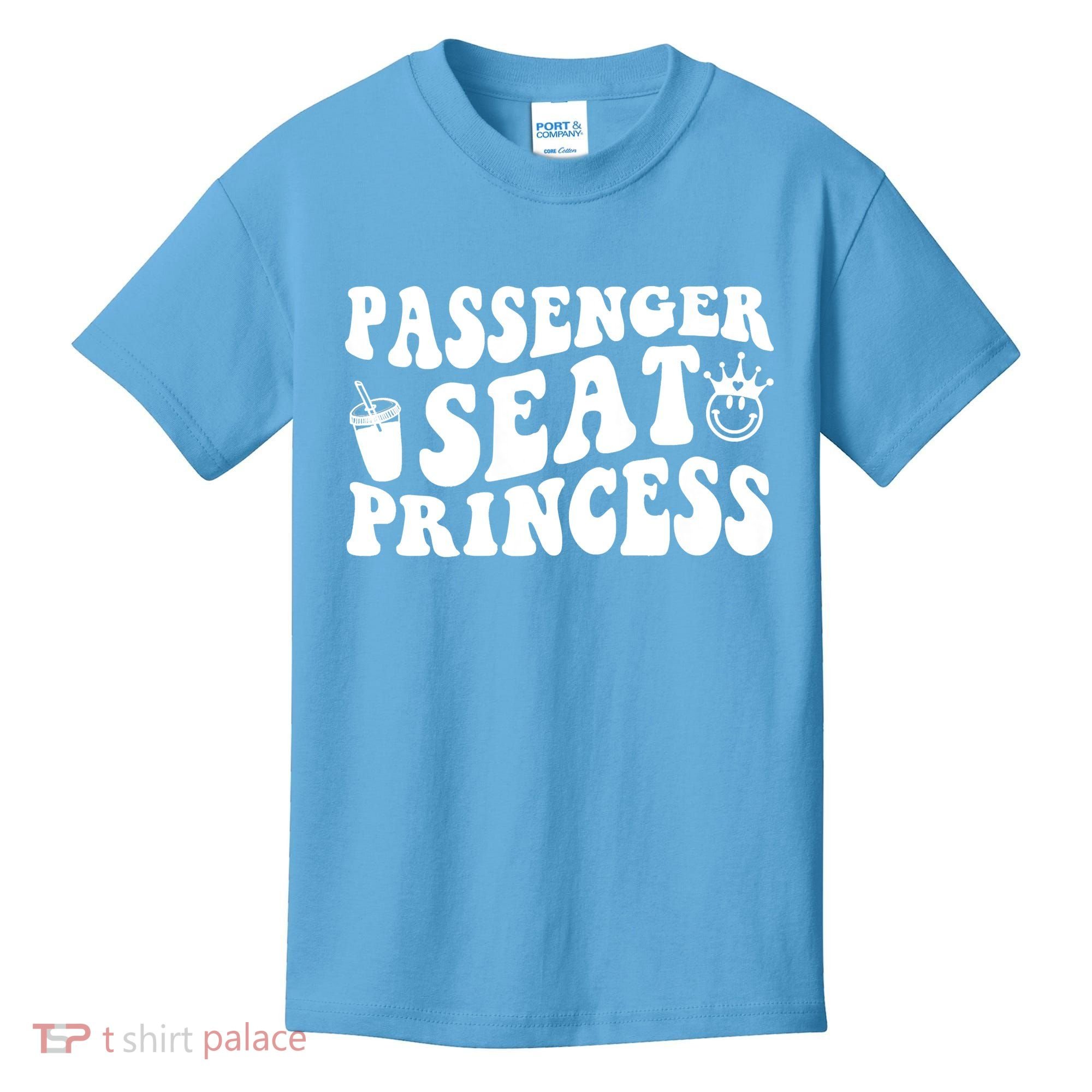 Princess Seat Passenger, Cute Girlfriend Princess Passenger Kids T-Shirt