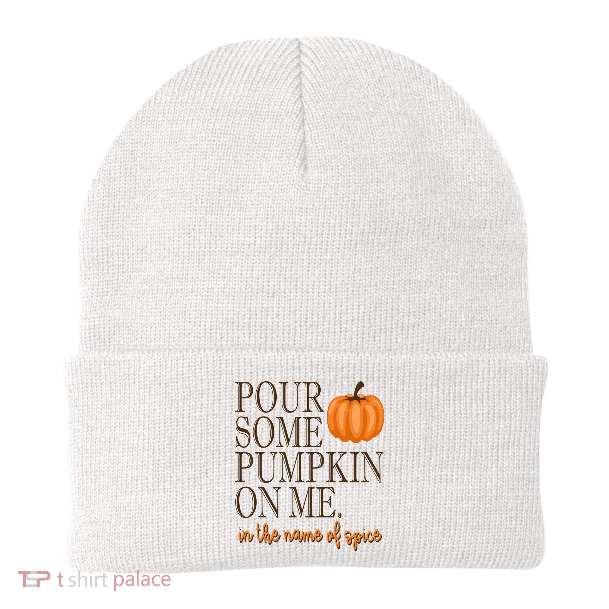 Pour Some Pumpkin On Me In The Name Of Spice Funny Fall Beanie