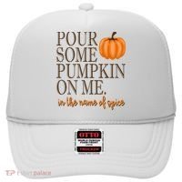 Pour Some Pumpkin On Me In The Name Of Spice Funny Fall Hat thumb 0