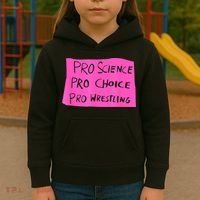 Pro Science Pro Choice Pro Wrestling Kids Hoodie thumb 3