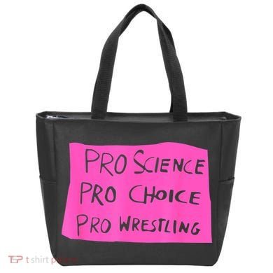 Pro Science Pro Choice Pro Wrestling Tote Bag