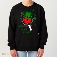 Pickleball St Patricks Day Leprechaun Dink Dink Slam Women's Sweatshirt thumb 0