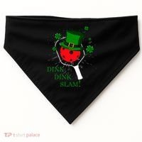 Pickleball St Patricks Day Leprechaun Dink Dink Slam USA-Made Doggie Bandana thumb 0