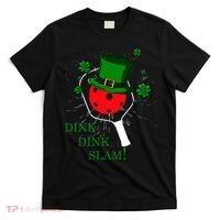 Pickleball St Patricks Day Leprechaun Dink Dink Slam T-Shirt thumb 0