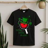 Pickleball St Patricks Day Leprechaun Dink Dink Slam T-Shirt thumb 2