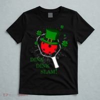 Pickleball St Patricks Day Leprechaun Dink Dink Slam T-Shirt thumb 5