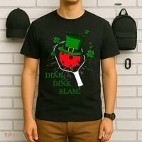 Pickleball St Patricks Day Leprechaun Dink Dink Slam T-Shirt thumb 6