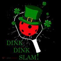 Pickleball St Patricks Day Leprechaun Dink Dink Slam Women's Hoodie thumb 2