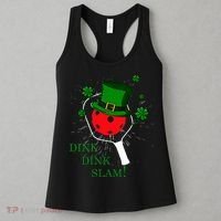 Pickleball St Patricks Day Leprechaun Dink Dink Slam Women's Tank Top thumb 3