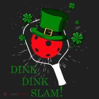Pickleball St Patricks Day Leprechaun Dink Dink Slam Hat thumb 2