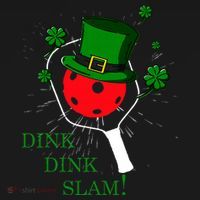 Pickleball St Patricks Day Leprechaun Dink Dink Slam Tank Top thumb 6