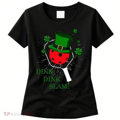 Pickleball St Patricks Day Leprechaun Dink Dink Slam Women's T-Shirt