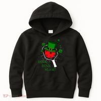 Pickleball St Patricks Day Leprechaun Dink Dink Slam Kids Hoodie thumb 0