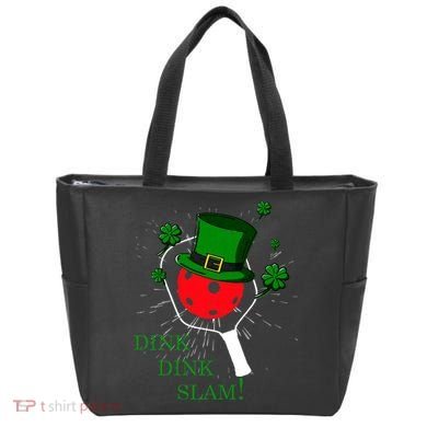 Pickleball St Patricks Day Leprechaun Dink Dink Slam Tote Bag