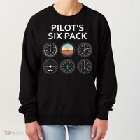 Pilot's Six Pack Funny Aviation Women's Sweatshirt thumb 0