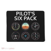 Pilot's Six Pack Funny Aviation Mousepad thumb 0