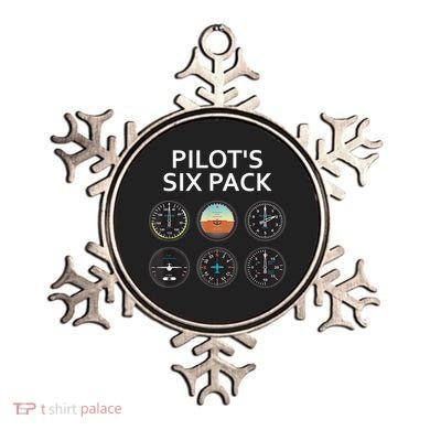 Pilot's Six Pack Funny Aviation Ornament