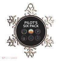 Pilot's Six Pack Funny Aviation Ornament thumb 0